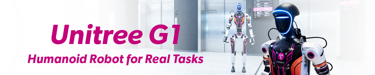 Banner of Unitree G1 humanoid robot
