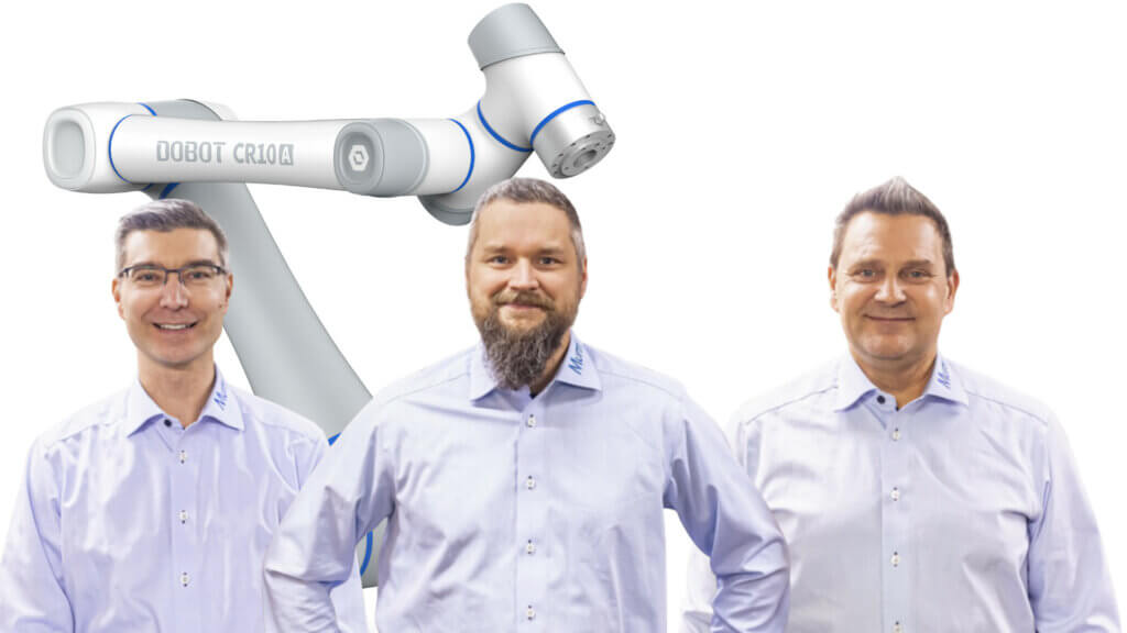 These three Murri Oy's sales presentatives know everything about Dobot collaborative robots.