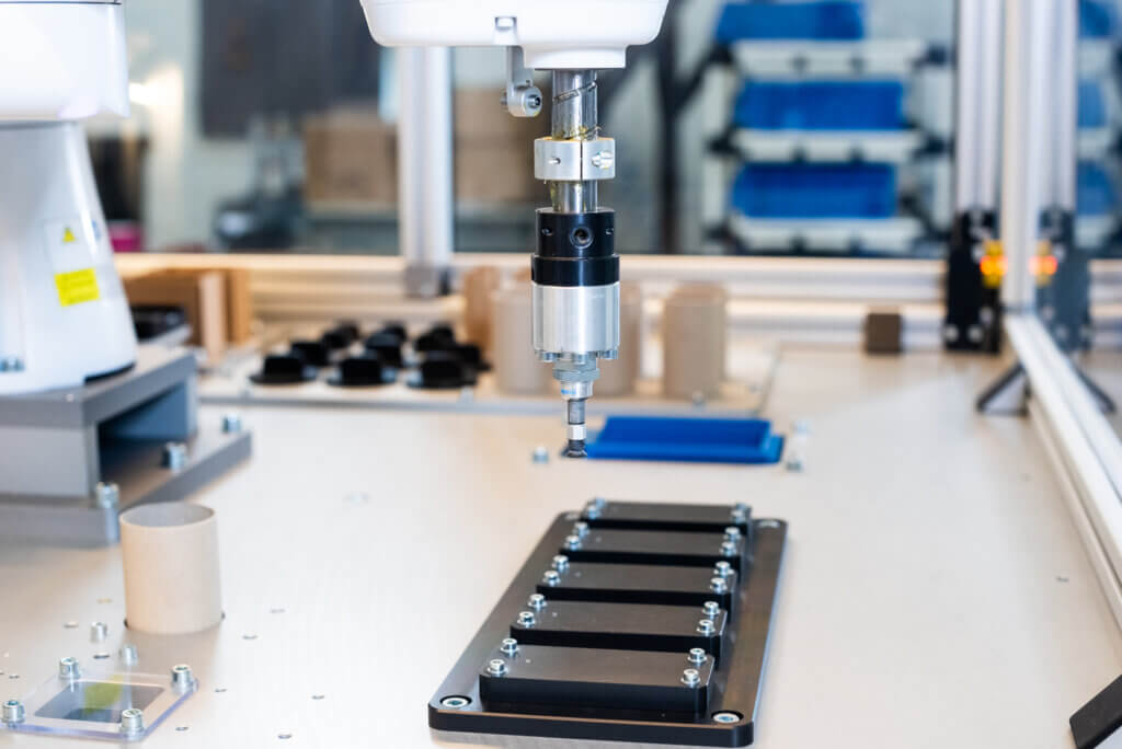 Close-up of a robot cell.
Compact robotics. How Can Robotics Support Good Governance?
