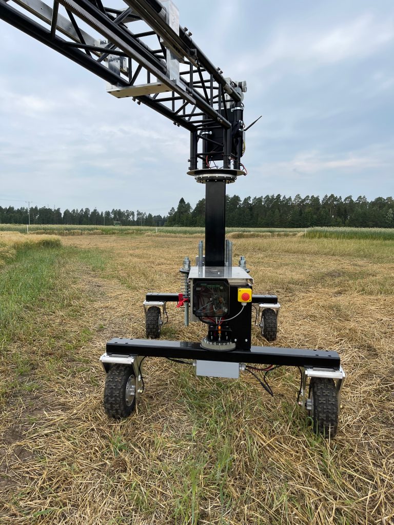Field robot on a field.