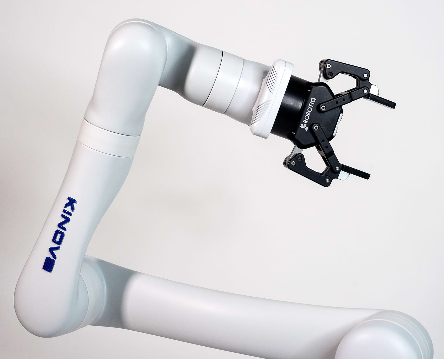 A close-up picture of the Kinova robotic arm.