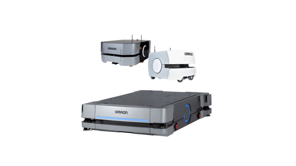 Three Omron Mobile robots.