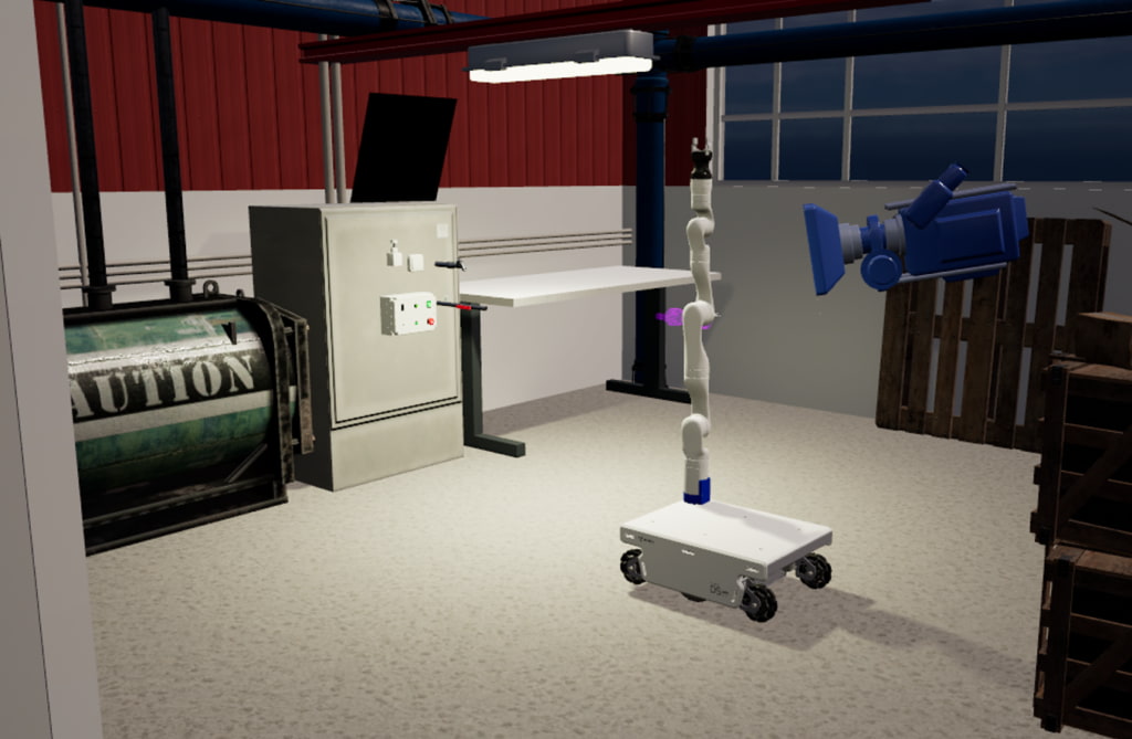 Virtual reality factory environment